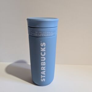 Starbucks Two Piece 360° Drink Lid Travel Tumbler 12 Oz Ceramic New